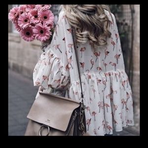 Chic Wish Influencer Flamingo Blouse Size M/L